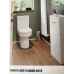  Pilton 410mm Floor Standing Vanity Unit and WC pack Gloss White